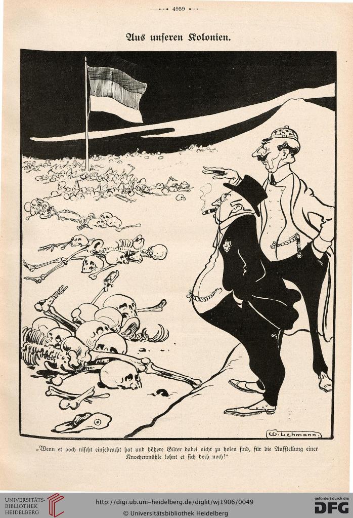 Der Wahre Jakob, 20.2.1906, Karikatur: Aus unseren Kolonien.