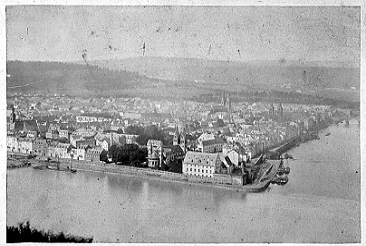 Deutsches Eck 1875. Stadtarchiv Koblenz