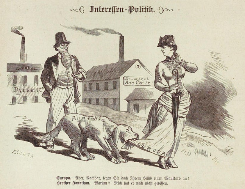 Kladderadatsch, 1.2.1885 "Interessenpolitik", CC-BY-SA Heidelberger historische Bestände – digital