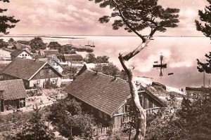 Blick auf das Haff in Nida